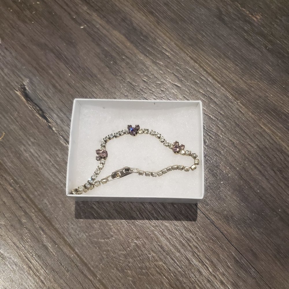 Disney Swarovski mickey birthstone bracelet (June - Alexandrite)